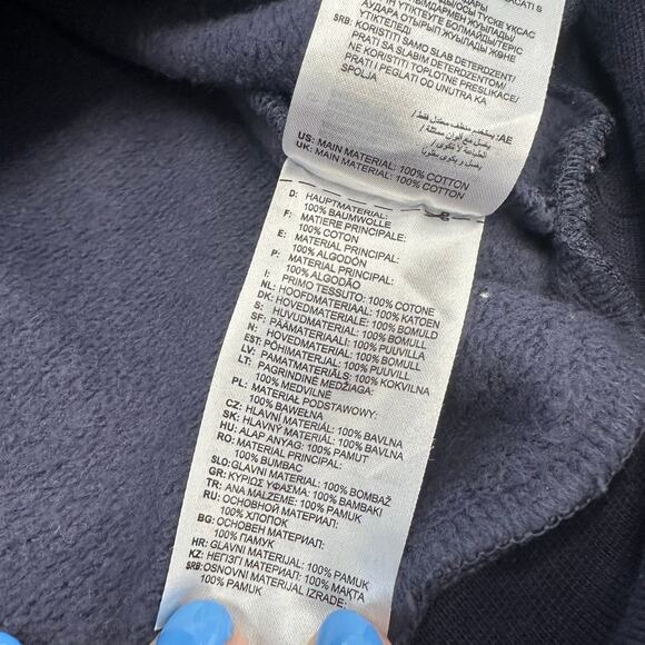 Adidas Originals Adibreak Future Blue Mens M Spell Out Logo Snap Pullover Hoodie - Picture 5 of 9